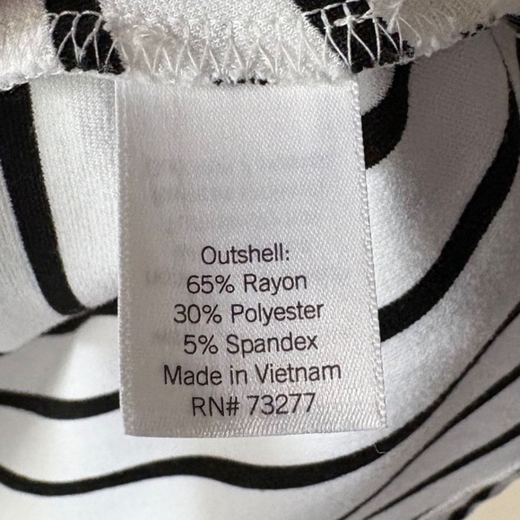 Croft and Barrow Y-Neck Striped Ponte Dress - Picture 4 of 5